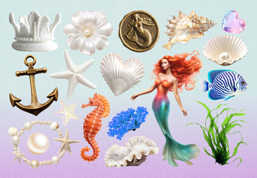 Underwater Fantasy Element Set