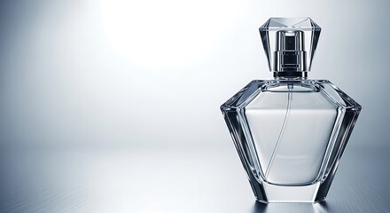 Obraz premium Elegant Perfume Bottle - Captivating Design and Fragrant Essence on a Stylish Background.