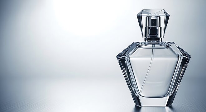 Elegant Perfume Bottle - Captivating Design and Fragrant Essence on a Stylish Background.
