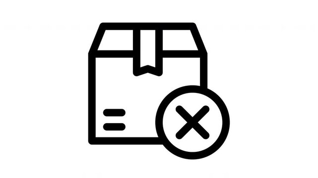 delete minimalist stroke animation