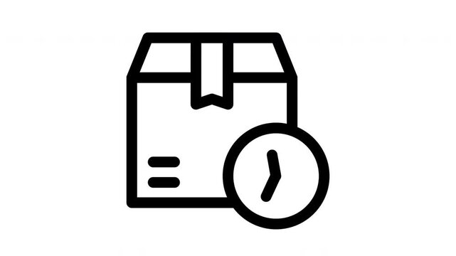 fast delivery minimalist stroke animation