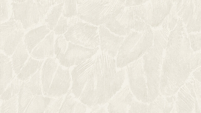 Abstract light gray textured background with subtle floral leaf pattern and soft dotted fabric effect