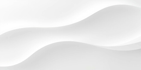Obraz premium An abstract white vector background featuring flowing 3d wave lines and a soft gray paper texture for a blank business technology template design