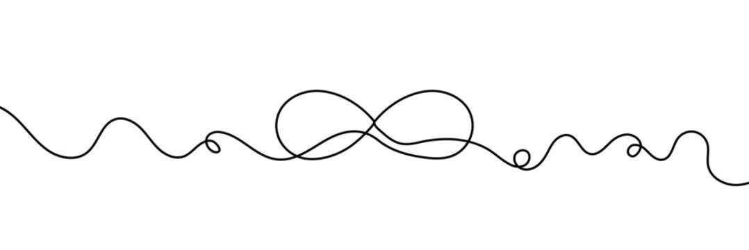 Infinity line art style icon vector. eternal love and limitless possibilities symbol. vector illustration. EPS 10 .