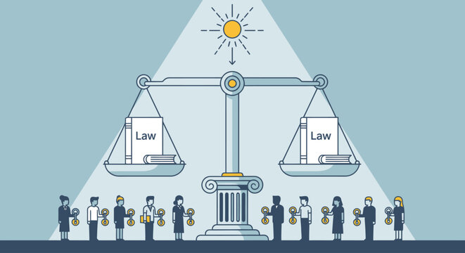 law justice equality and technology concept