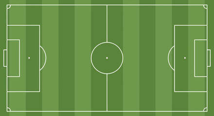 Soccer field green striped lines. © picture