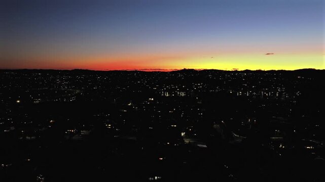 Orewa Sunset Night Aerial 4