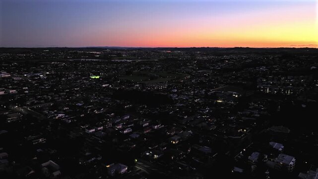 Orewa Sunset Night Aerial 0