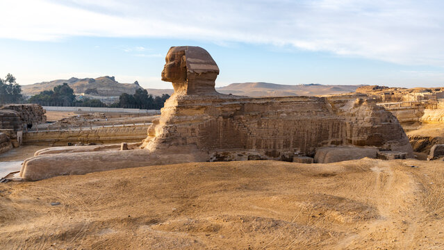 Great Sphinx of Giza (Side Panorama)