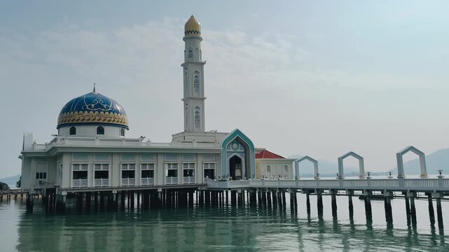  Masjid Al-Badr, floating mosque at Pangkor island, Perak, Malaysia