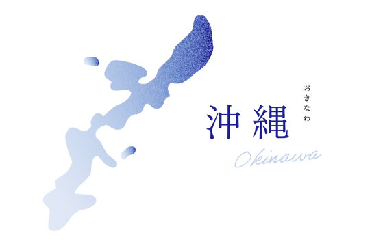 沖縄県 地図 Okinawa map ノイズグラデーション テクスチャ