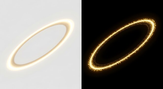 Glowing golden yellow d n a double helix on black background genetics molecular biology