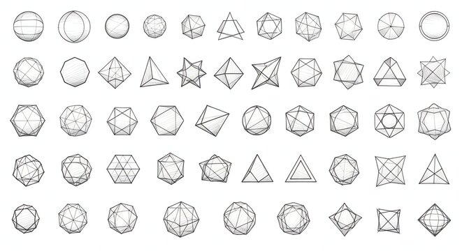 Minimal Modern Geometric Shapes Collection