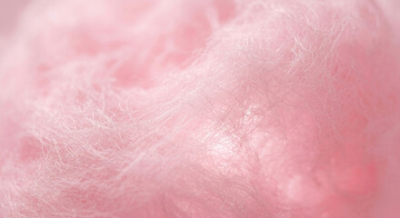 Fototapeta premium Extreme Macro Texture of Fluffy Pink Cotton Candy Clouds for Whimsical Background