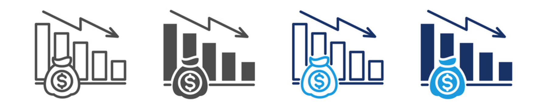dilution icon set with multi concept