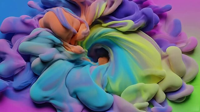 A mesmerizing abstract animation of fluid gradients blending seamlessly in vibrant colors. Ideal for modern backgrounds, presentations, and creative digital visuals