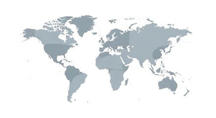 Fototapeta premium World Map Silhouette 84eb 9dbe074b