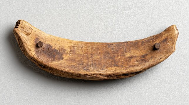 Wooden Sculpture of a Banana