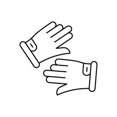 Fototapeta premium Gloves icon clean and modern vector illustration
