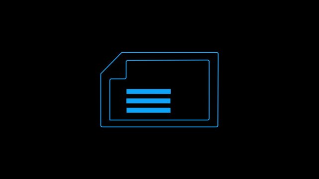 Glowing neon a virtual feedback form on screen, symbolizing online survey, customer satisfaction, digital onboarding, and user experience in modern web apps on black background 4k video
