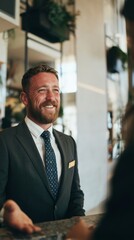 Fototapeta premium Businessman at a Bar