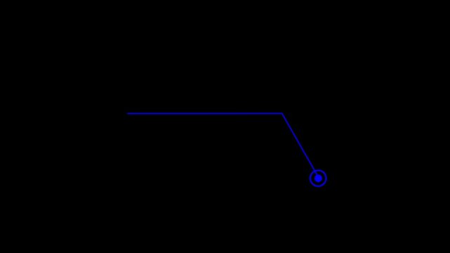 4k Long dotted line arrow animation to indicate an object. arrow animation following wavy dotted line. target arrow icon on 4K black background. Modern technology scoreboard overlay Template.