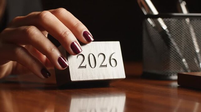 Year 2026 on desk.