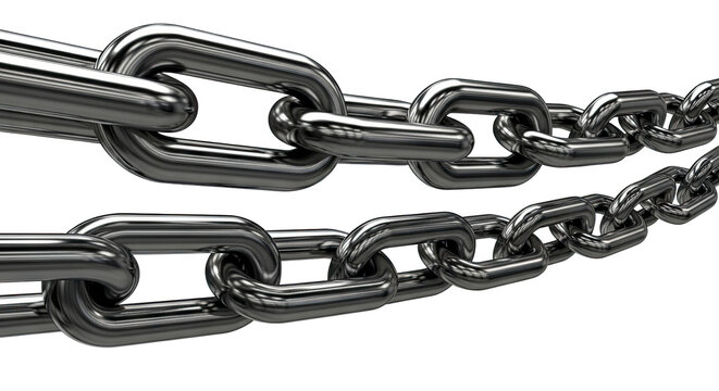 Two Metallic Chains Interlinked