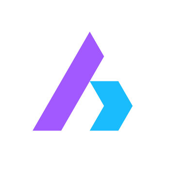 Letter A arrow modern abstract logo design