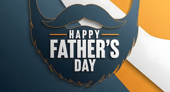 Happy father's day celebrating dad with love