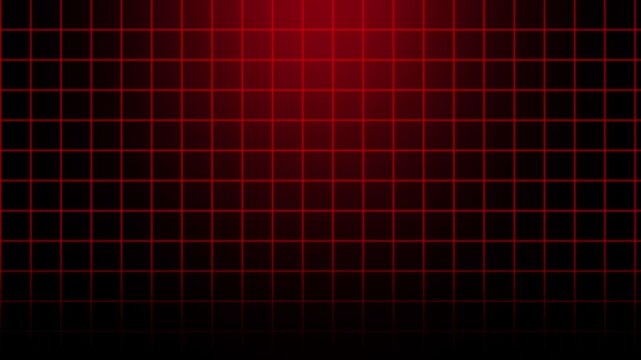 Abstract red square pattern grid line graph moving right to left wireframe animation Loop, Animated perspective geometric graph grid video animation, red gradient background