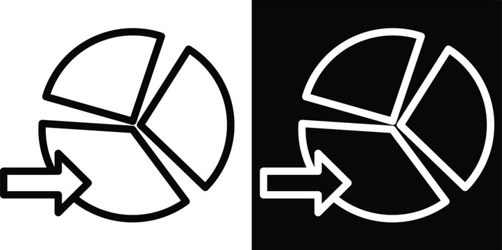 allocation Two-tone version in black and white background