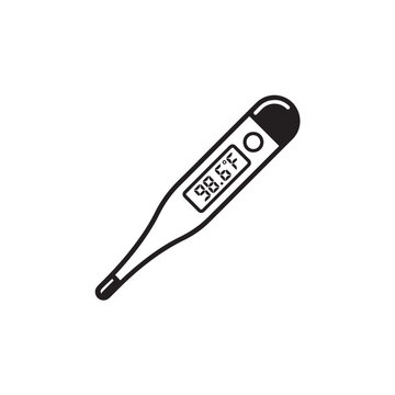 Digital Thermometer Showing Normal Body Temperature.