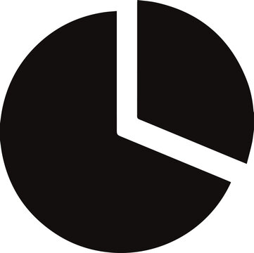 Data graph icon vector, analytics chart symbol, business statistics infographic element, modern flat design