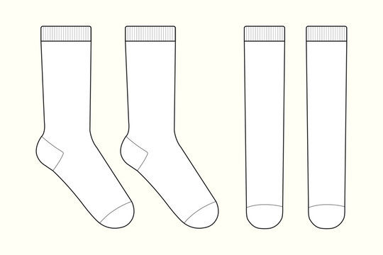 Versatile Mid-Calf Sock CAD Template