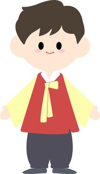 Hanbok Korean Traditional Clothes Chibi