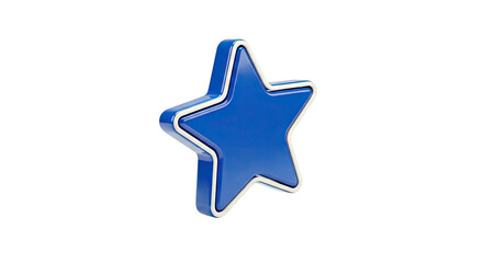 Fototapeta premium Glossy Blue Star Award