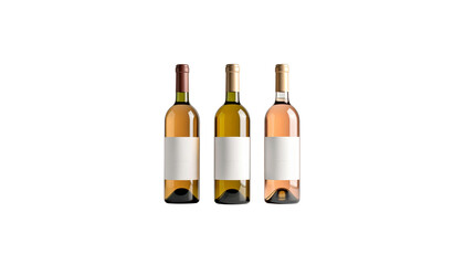 Obraz premium A bottle of red wine on a white background.