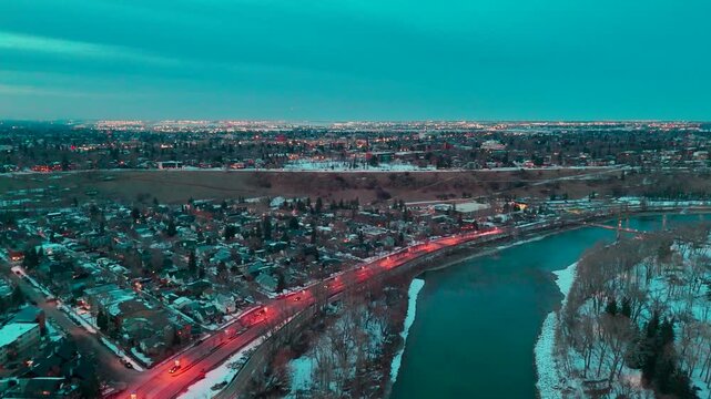 Push forward fight facing Crescent Hills Calgary Alberta