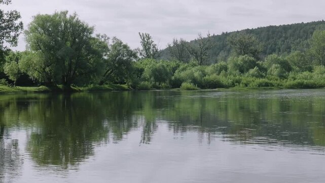 Southern Urals in summer: the Yuryuzan mountain river.