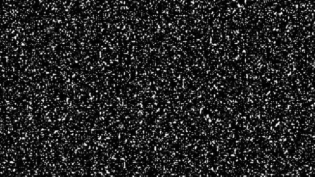 Looping Blizzard Snow Particles on Black Screen - Cinematic Heavy Snow Effect Stock Video Asset