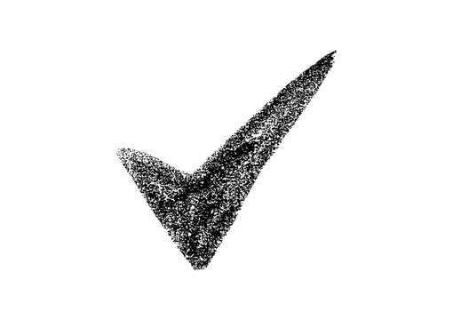 check mark icon isolated on white background simple tick symbol minimal design