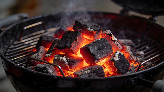 Glowing Red Hot Charcoal 