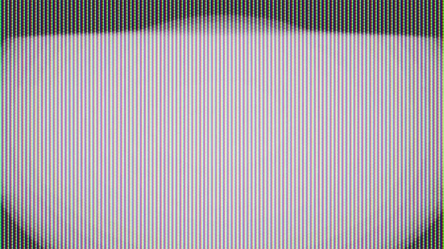 Abstract broken white pixels on CRT computer display screen with glitch and scanline. background abstract error. 4k