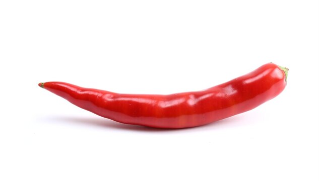 Isolated Red Chilli Pepper on Transparent Background