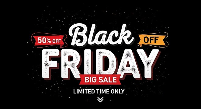 Black friday sale promotion limited time offer with significant discounts