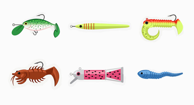 Colorful fishing lure toys for sale.