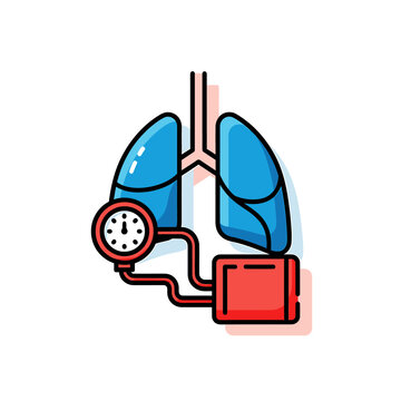 Hari Hipertensi Paru Sedunia World Pulmonary Hypertension Day Awareness Illustration Design Vector