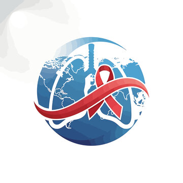 Hari Hipertensi Paru Sedunia World Pulmonary Hypertension Day Awareness Illustration Vector Graphic