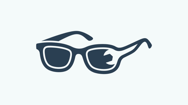 Creative Eyeglasses with a Wrench Symbol Logo Concept